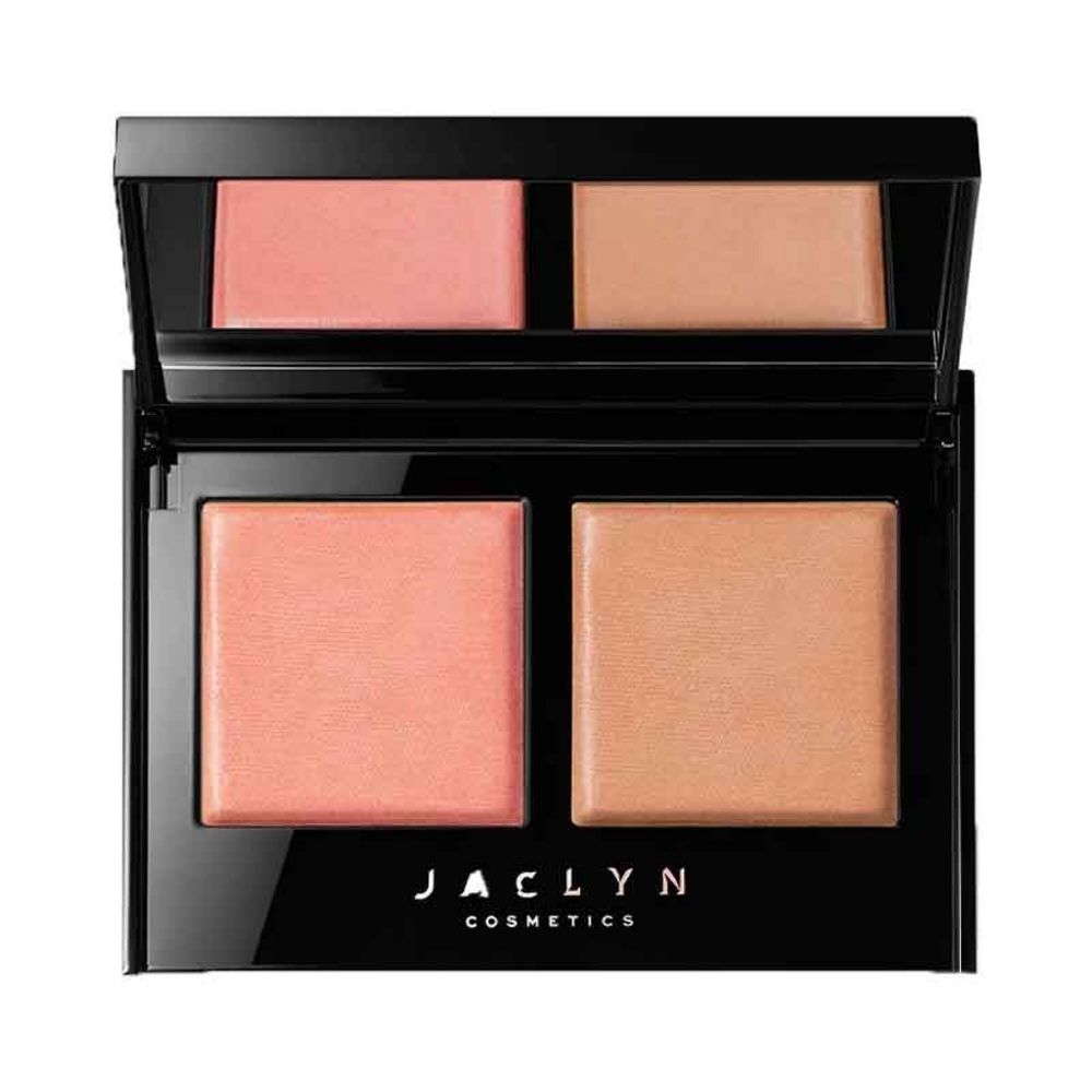 Morphe X Jaclyn Cosmetics Bronze & Blushing Duo In Warm Flush And Golden Goddess